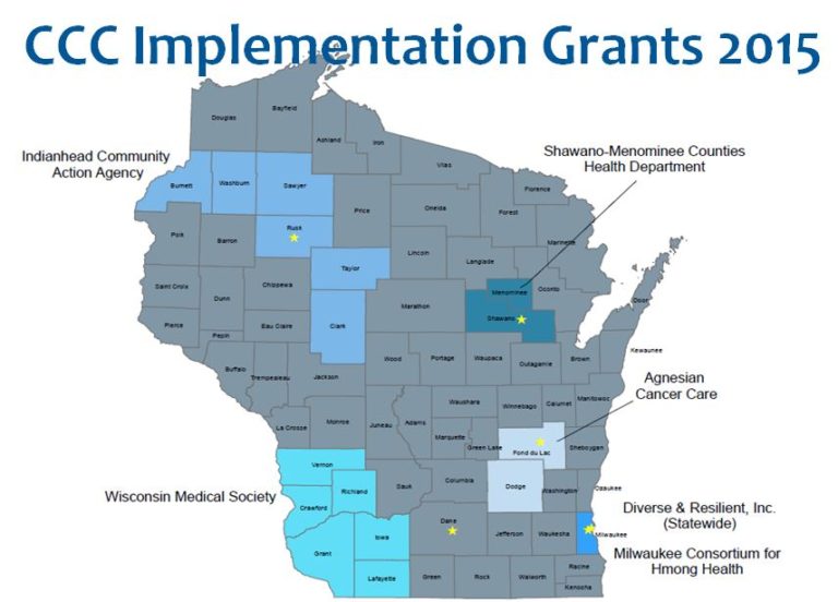 CCC Implementation Grantees 2015 | Wisconsin Cancer Collaborative