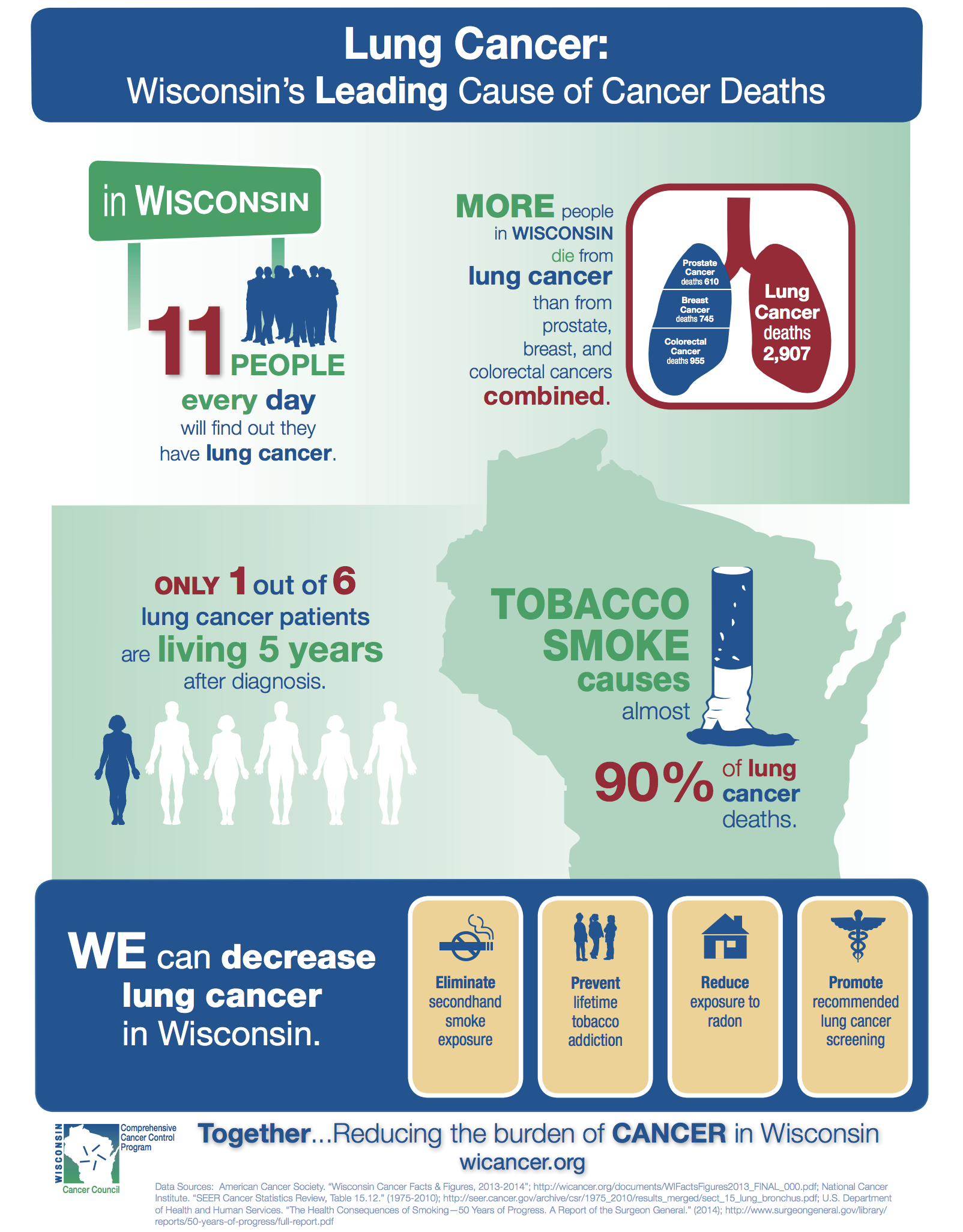 Lung Cancer Infographic | Wisconsin Cancer Collaborative